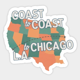 Coast to Coast Sticker